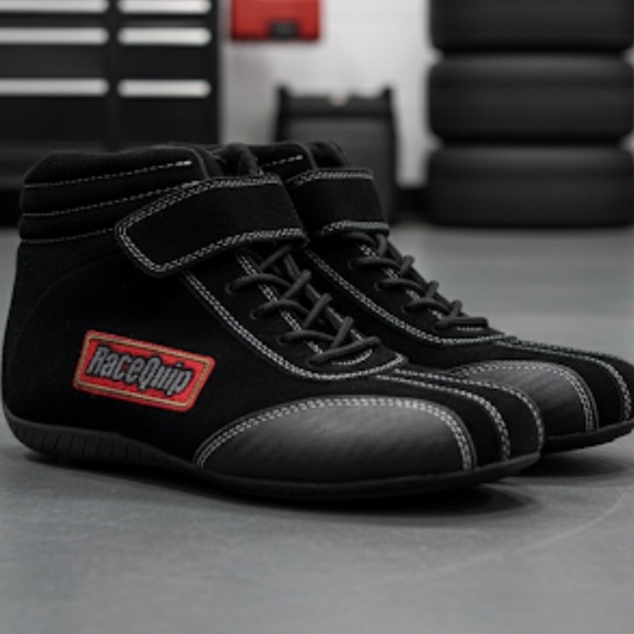 RaceQuip Racing Driving&Karting Shoes SFI 3.3/5 Black Suede&Leather Size US 6 - Picture 1 of 10